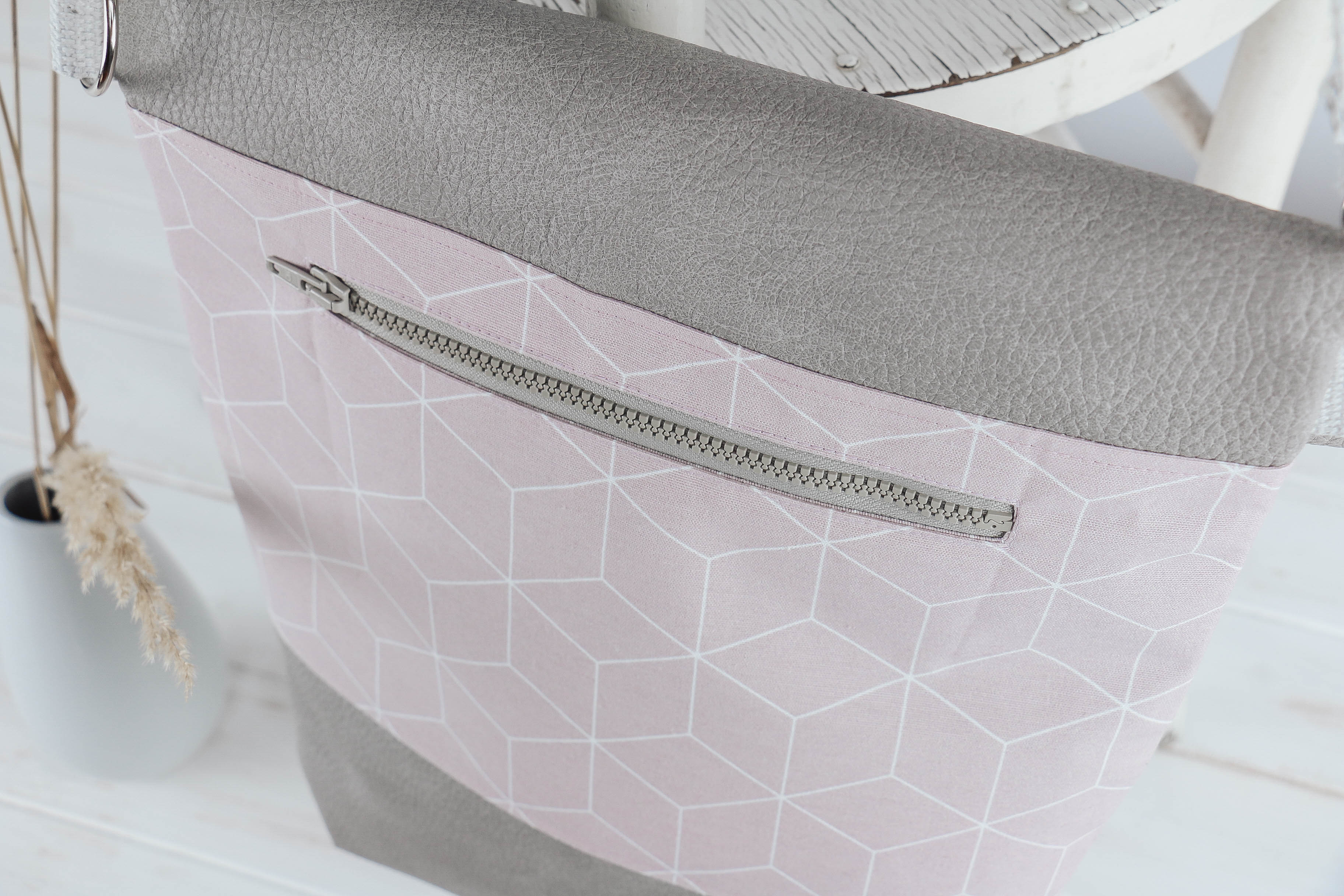 Fold-over- Tasche Geo rose