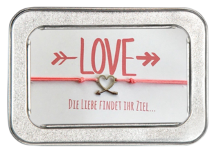 Freundschafts-Armband Die Liebe findet ihr Ziel