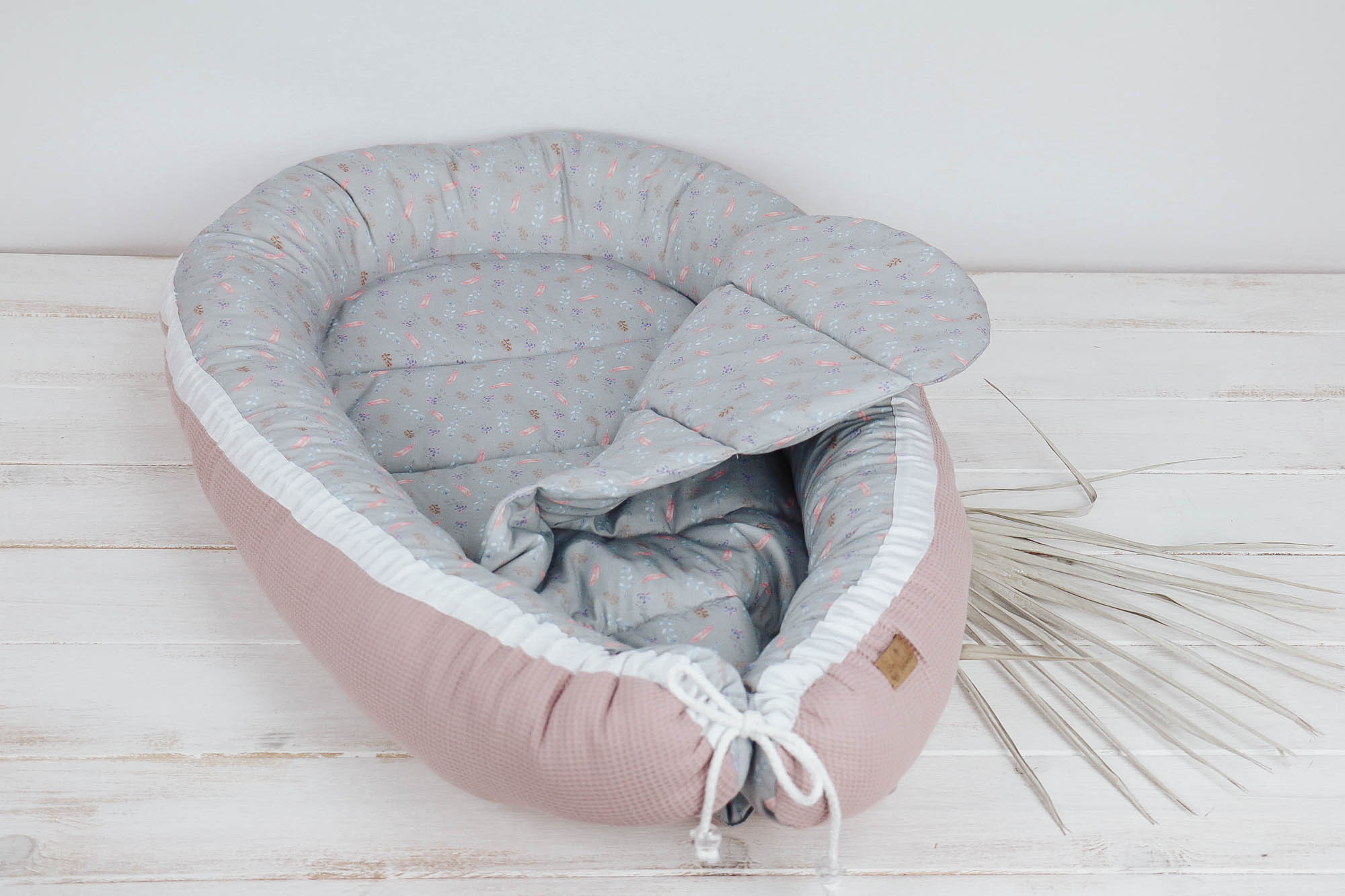 Babynest *Blumenmeer* altrosa