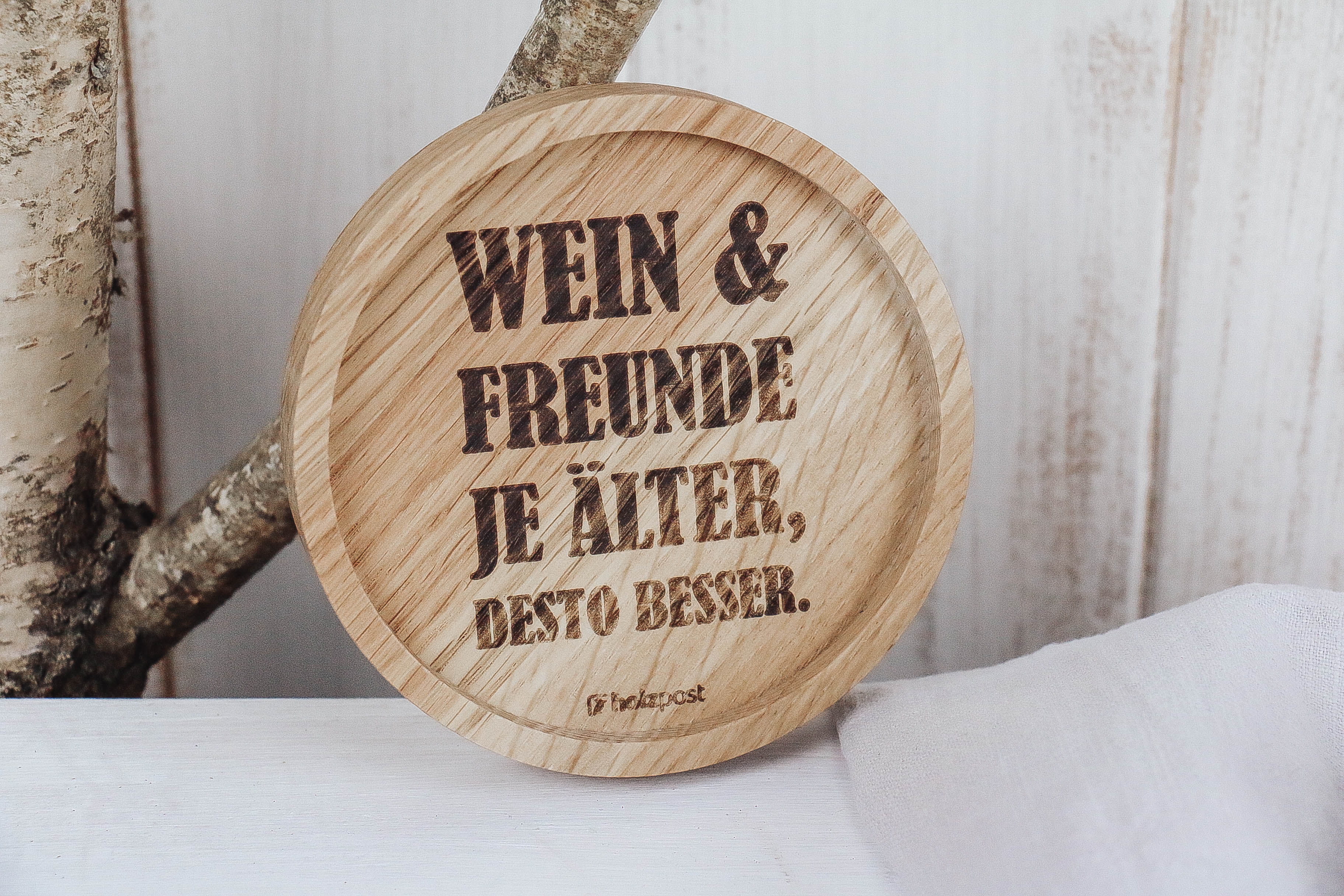 Untersetzer *Wein & Freunde je älter, desto besser*