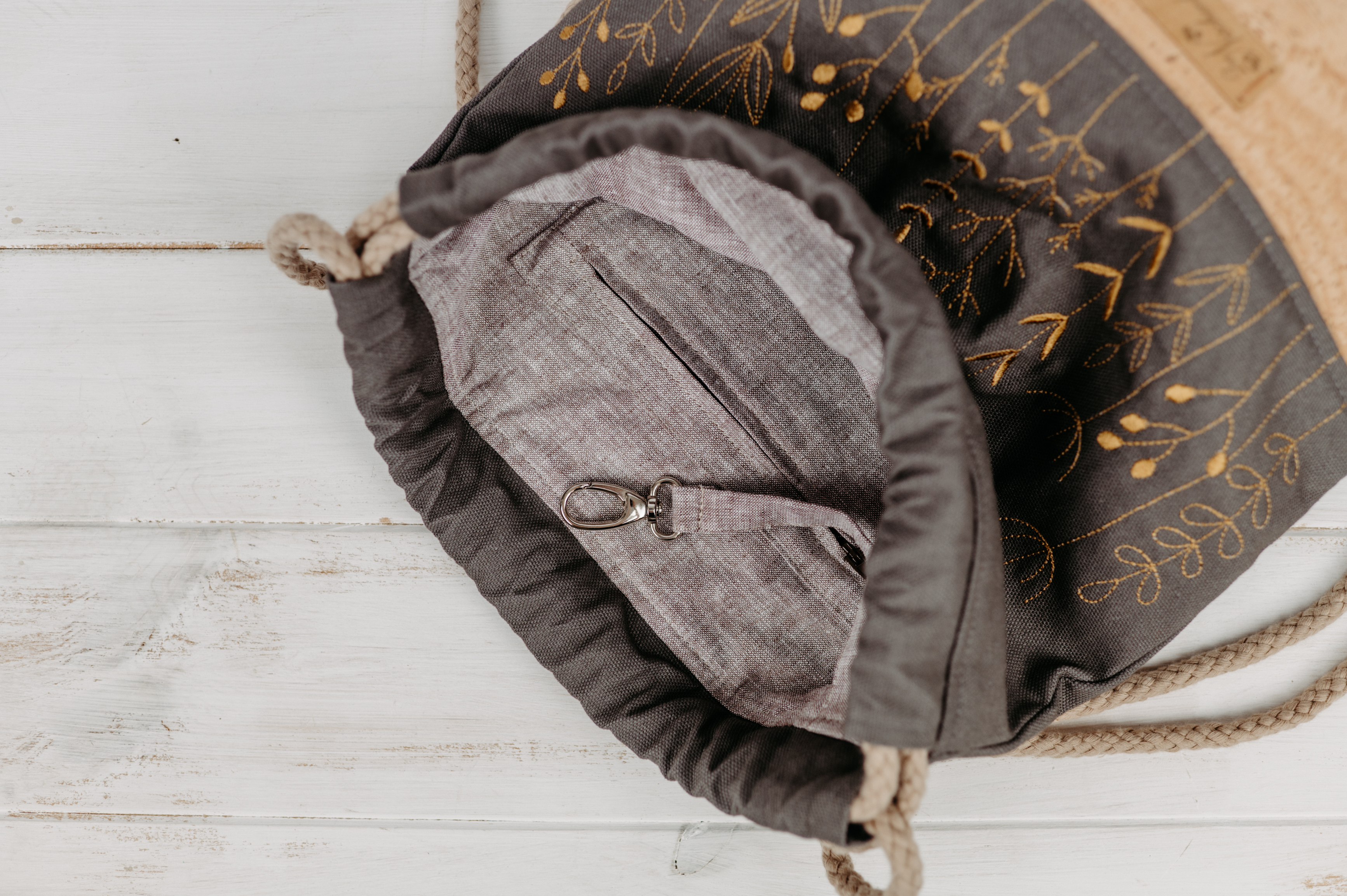 Festivalbag Gräser taupe-natur